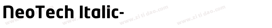 NeoTech Italic字体转换